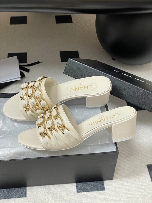 CC 25 Mule 5cm White Sheepskin 364719