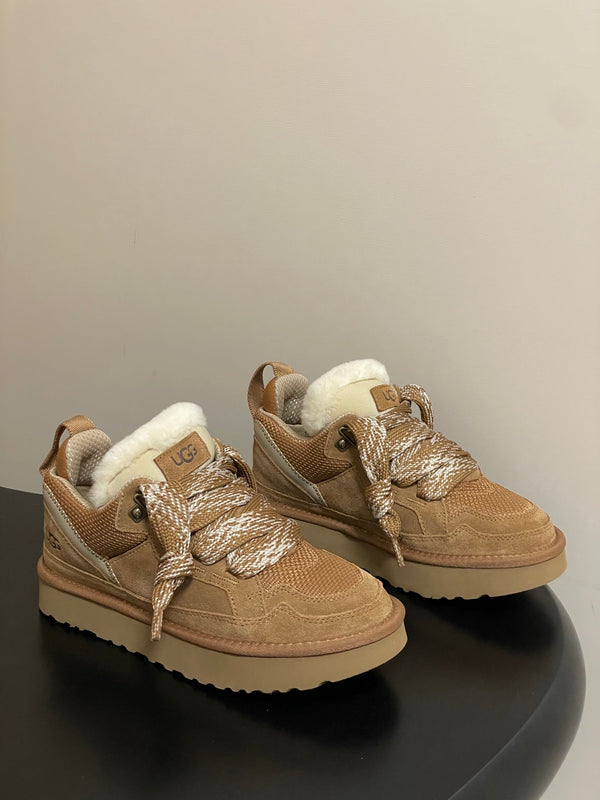 UGG Lowmel Sneaker Brown Suede Mesh 522213