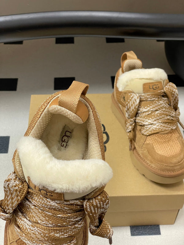 UGG Lowmel Sneaker Brown Suede Mesh 522213