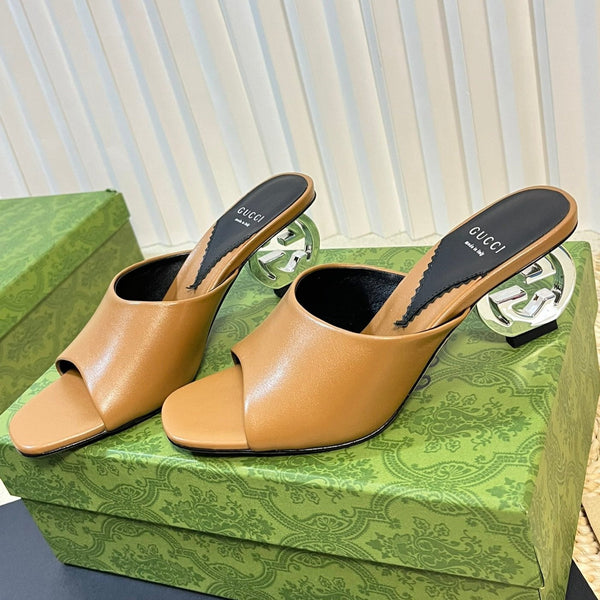 GG  Women's Heeled Sandals Gingerbread Brown