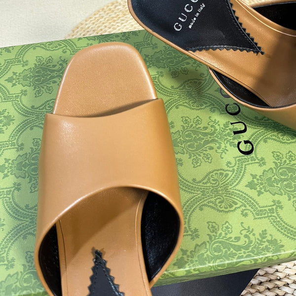 GG  Women's Heeled Sandals Gingerbread Brown