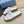 PRA WEDGE FLATFORM SLIDES WHITE RAFFIA