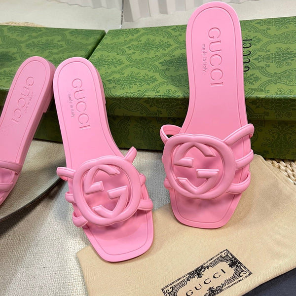 Ciabatta in gomma GG rosa