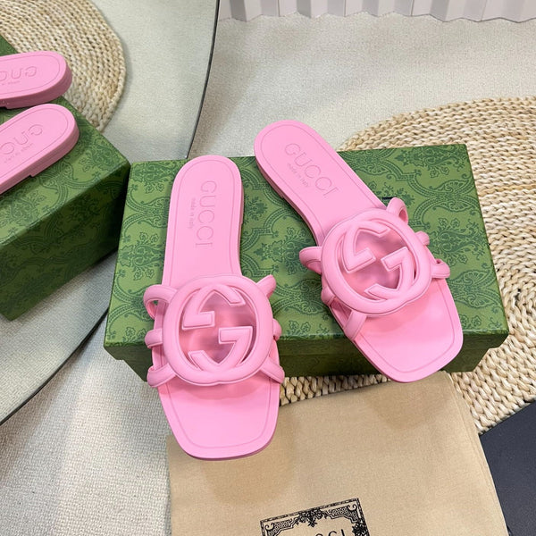 Ciabatta in gomma GG rosa