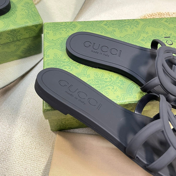 Ciabatta in gomma GG nera