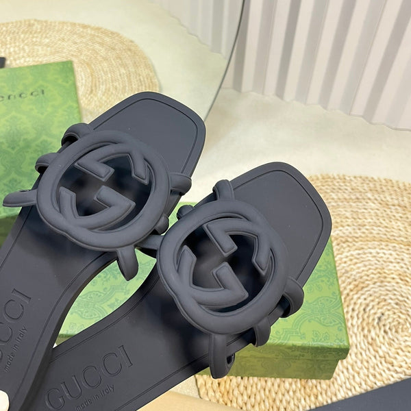 Ciabatta in gomma GG nera