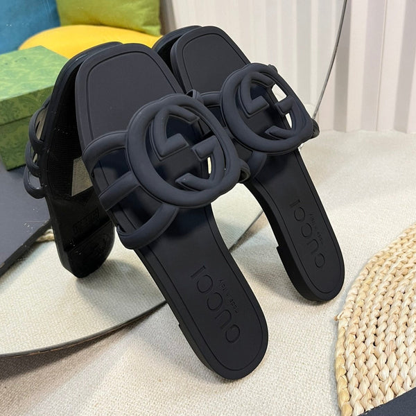 Ciabatta in gomma GG nera