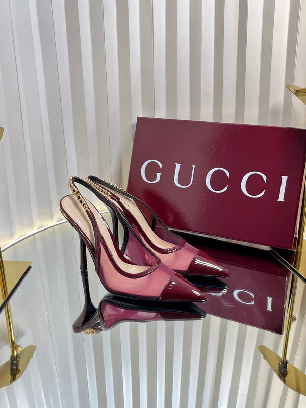 GC Signoria Slingback Pump Rosso Ancora Mesh Sheepskin 294520