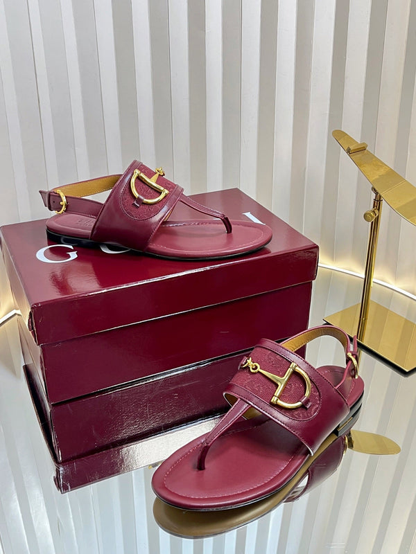 GC 25 Thong Sandal Red Canvas 294681