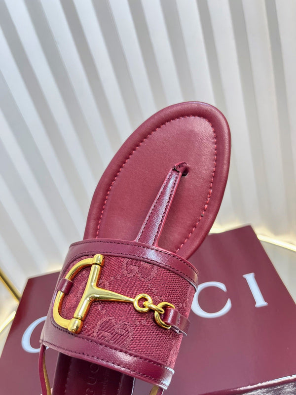 GC 25 Thong Sandal Red Canvas 294681
