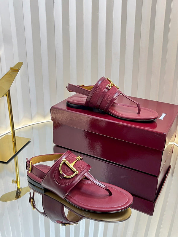 GC 25 Thong Sandal Red Canvas 294681