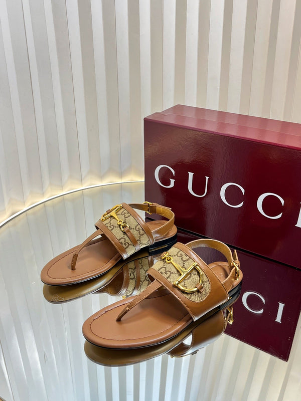 GC 25 Thong Sandal Brown Canvas 294682