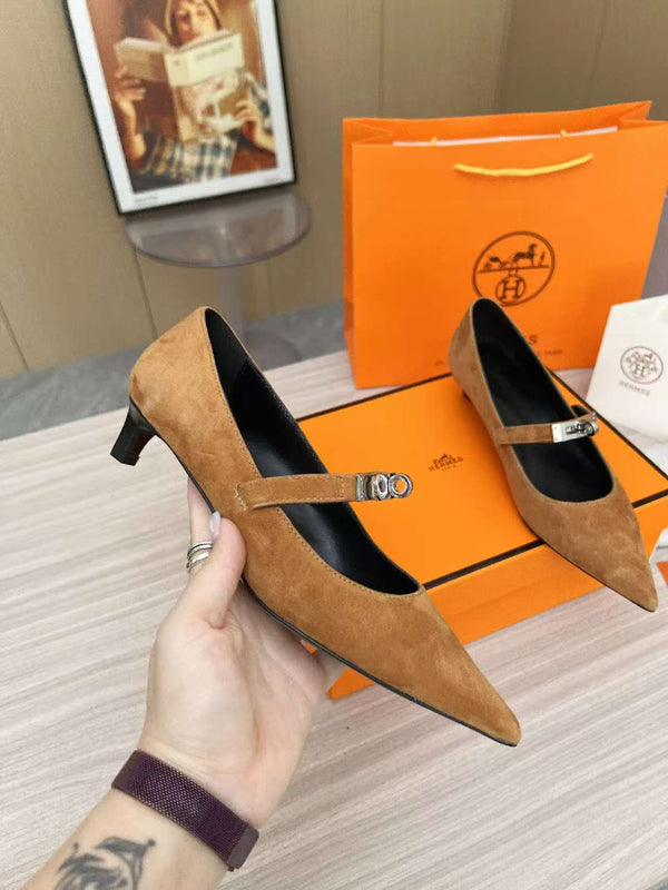 Kiara 40 pump Brown Suede 214048