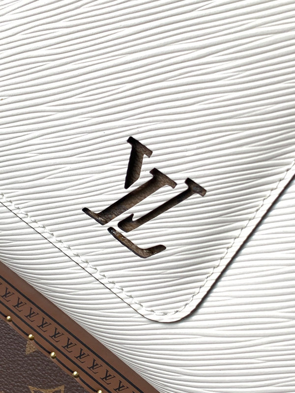 LV Marelle 30cm Tote Bag White mix Brown Epi grain leather 241070