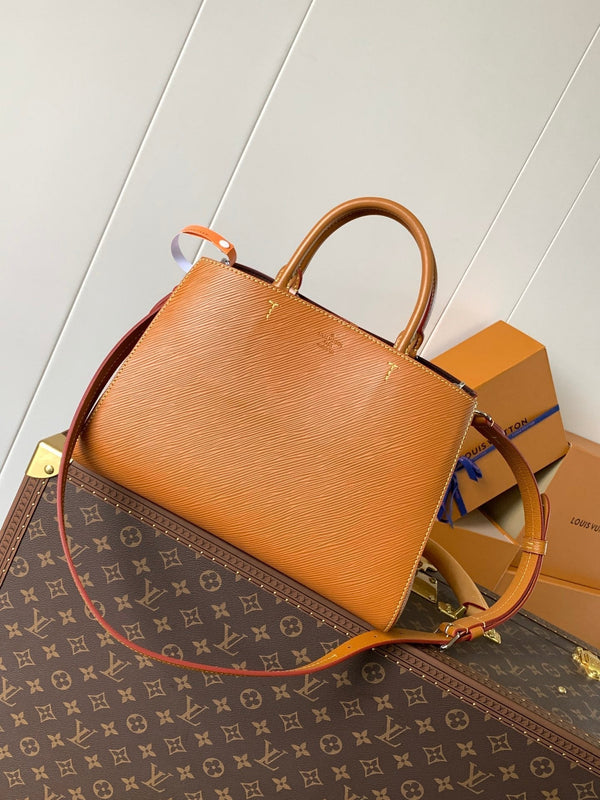 LV Marelle 30cm Tote Bag Caramel mix Brown Epi grain leather 241072