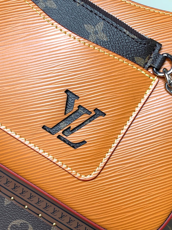 LV Marelle 25cm Caramel Epi Grain Cowhide Metal HW