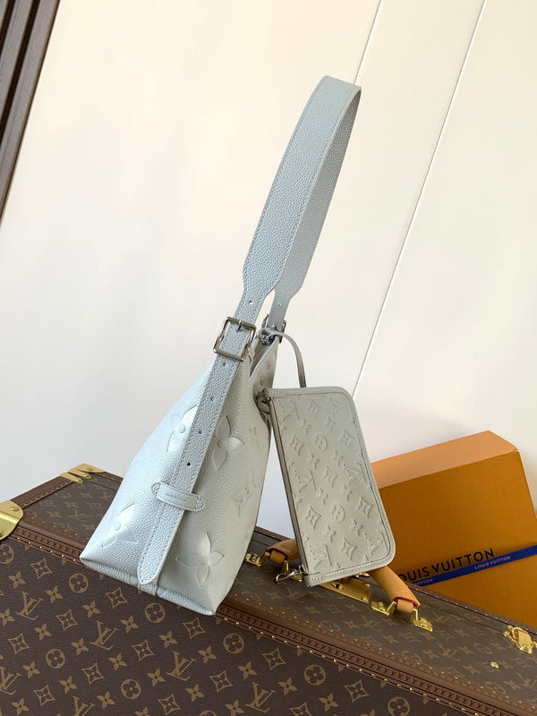 LV Carryall Bag White Monogram Empreinte Leather 251791