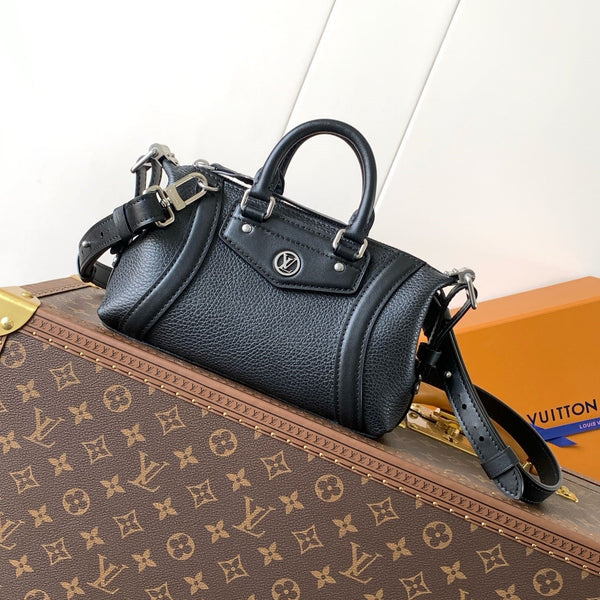 LV Nano LV Biker 23cm Black Sheepskin & Cowhide Metal