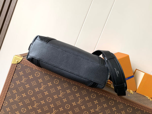 LV Nano LV Biker 38cm Black Sheepskin & Cowhide Metal