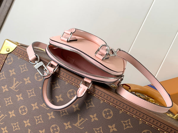 LV Alma BB Handbag 18cm Pink Epi Cowhide Metal HW