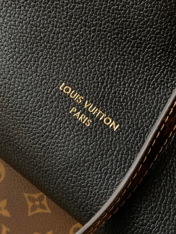 LV M26037 Express Travel 45cm Nero Pelle di vacchetta GHW 