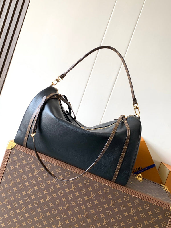 LV M26037 Express Travel 45cm Nero Pelle di vacchetta GHW 