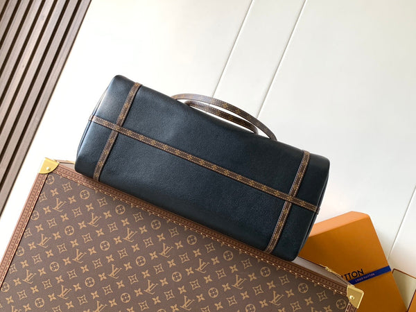LV M26037 Express Travel 45cm Nero Pelle di vacchetta GHW 