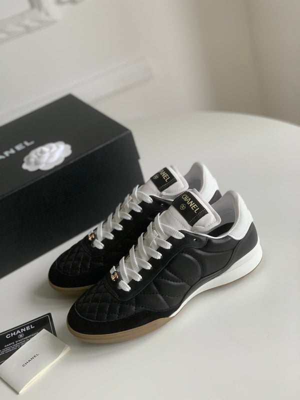 CC Sneaker In Black Lambskin Quilted 143552