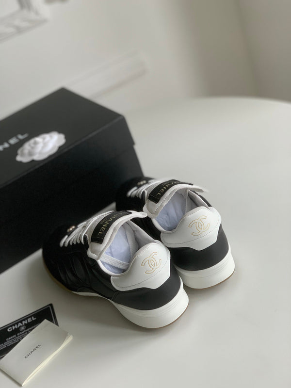 CC Sneaker In Black Lambskin Quilted 143552