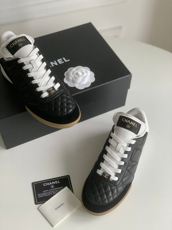 CC Sneaker In Black Lambskin Quilted 143552