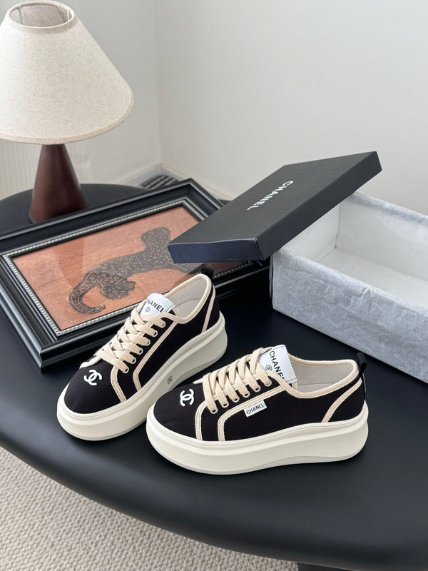 CC 25 Logo Printed Sneaker Black Fabric Original 305311