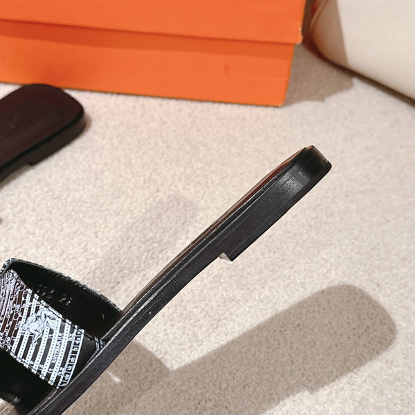 Sandali HM 3D Oran in pelle di vitello nera 243961