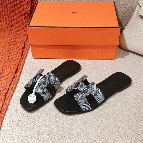 Sandali HM 3D Oran in pelle di vitello nera 243961