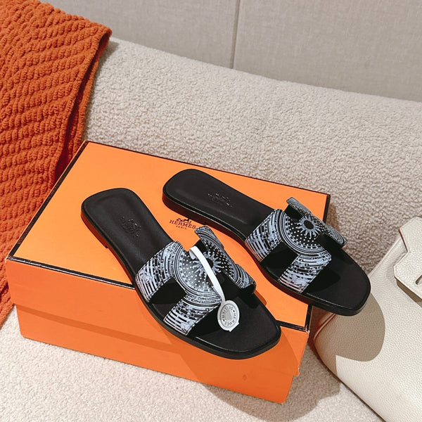 Sandali HM 3D Oran in pelle di vitello nera 243961