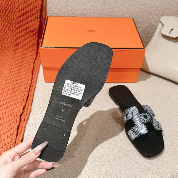 Sandali HM 3D Oran in pelle di vitello nera 243961