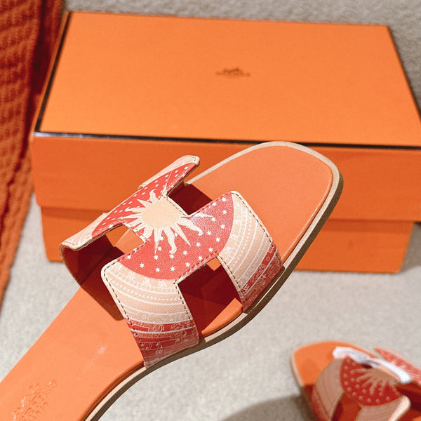 Sandali HM 3D Oran in pelle di vitello arancione 243962