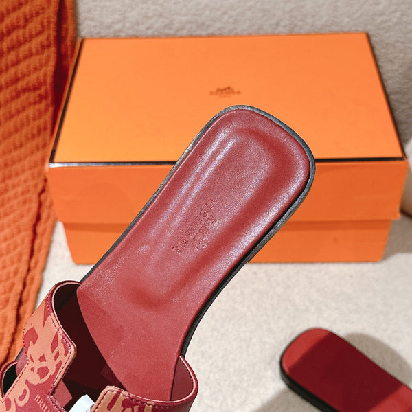 HM 3D Oran Sandals Red Calfskin 243966