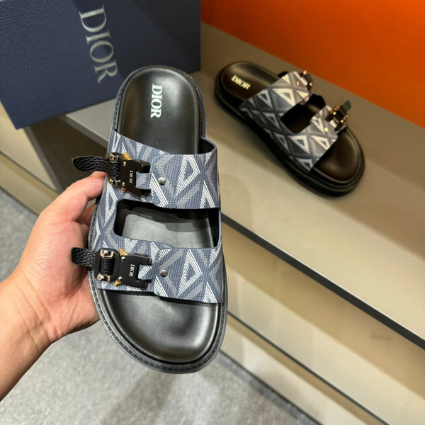 CD DOUBLE H-TOWN SANDAL ANCHOR CALFSKIN