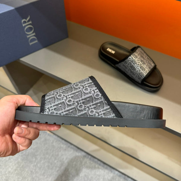 CD VELCRO STRAP SLIPPER ANCHOR JACQUARD