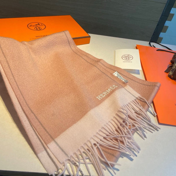 SCARF 180 CM IN PEACHY PINK CASHMERE 366047