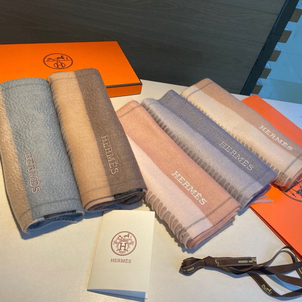 SCARF 180 CM IN PEACHY PINK CASHMERE 366047