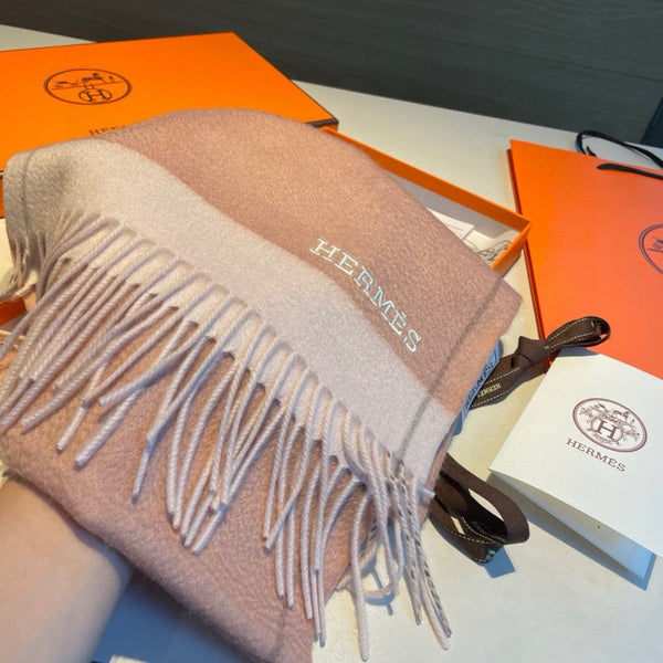 SCARF 180 CM IN PEACHY PINK CASHMERE 366047