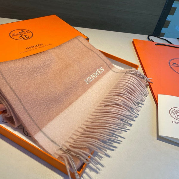 SCARF 180 CM IN PEACHY PINK CASHMERE 366047