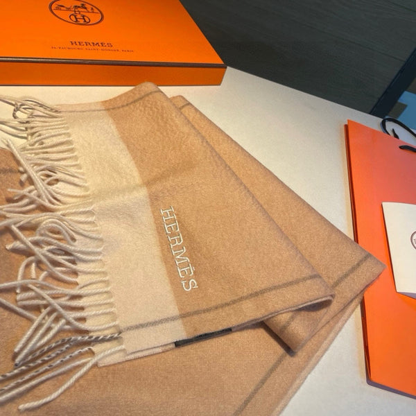 Scarf 180 CM In Beige Mix Light Beige Cashmere  398200