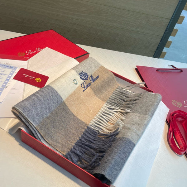 LP Tartan Wish Scarf 180 CM In Colorful Cashmere 428532