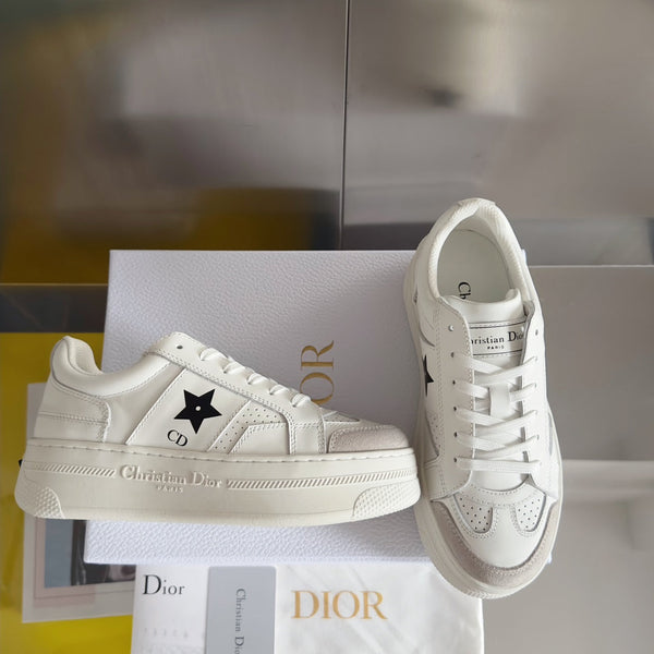 cd star sneaker white cream calfksin