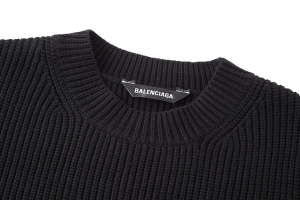 Balenciaga 25 Sweater Black Wool 0006