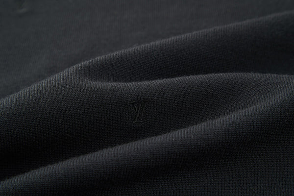 LV Minimalist Design T- shirt Black Coton Spandex