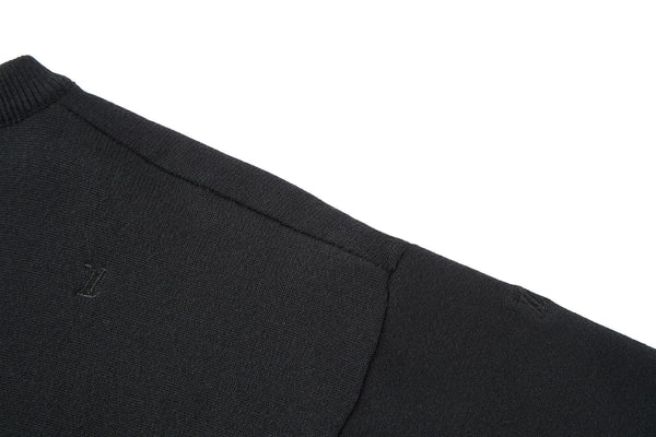 LV Minimalist Design T- shirt Black Coton Spandex