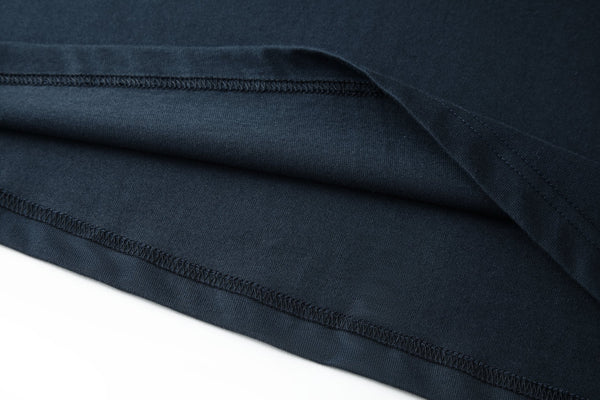 LV Large Embroidered Logo Navy Blue Cotton